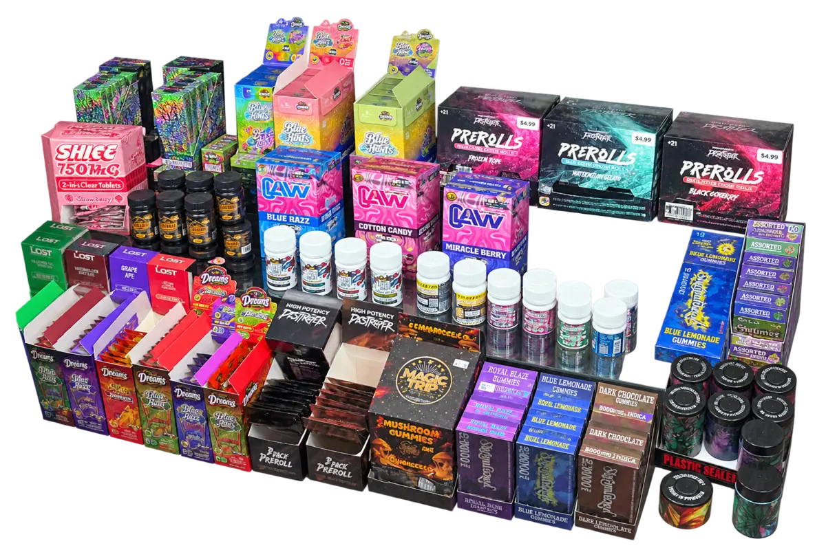 A group of store counter favorites